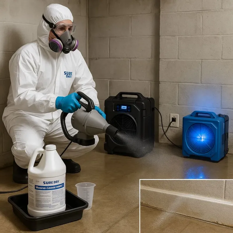 Sanitization and Odor Removal process in West University Place, TX