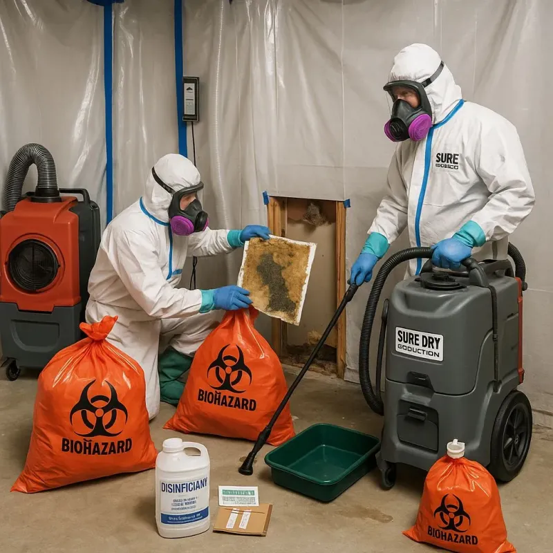 Contaminated Water Handling Protocols process in West University Place, TX