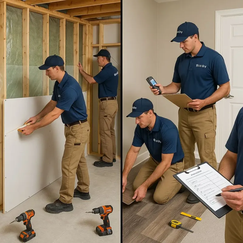 Repairs and Reconstruction process in West University Place, TX