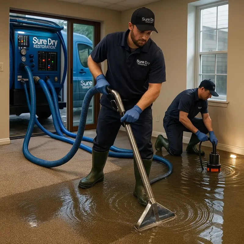 Water Extraction and Removal process in West University Place, TX